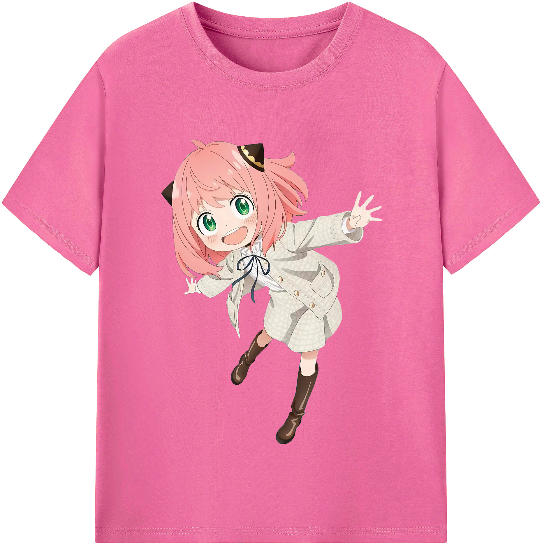 （画像用） SPY×FAMILY间谍家家酒 レディースカジュアルプリントTシャツ（綿100％）